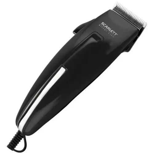 Машинка для стрижки SCARLETT SC-HC63C11 Silver Line, черная (сеть)