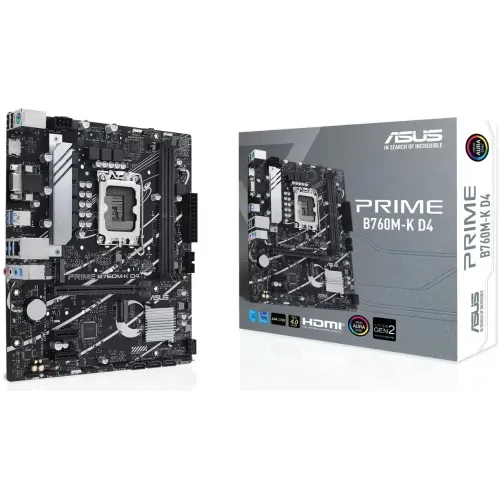 М/П SOC-1700 ASUS PRIME B760M-K D4 Intel 2xDDR4 mATX