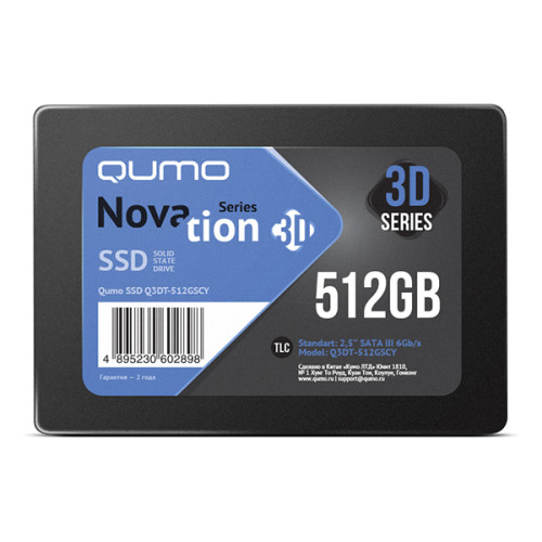 SSD 2,5" SATA 512Gb QUMO Novation (Q3DT-512GSCY) OEM