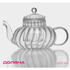 Чайник заварочный, 400 мл, стекло Доляна «Диана. Грация» (10218821)