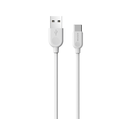 Кабель USB 2.0 A вилка - Type C 1 м Borofone BX14 White