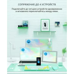 Клавиатура A4 Fstyler FBK30 зеленый (*7)