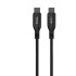 Кабель USB 3.0 Type C - Type C 1,2 м TFN, TFN-C-BLZ-C C1M-BK черный