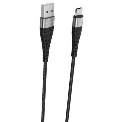 Кабель USB 2.0 A вилка - Type C 1 м Borofone BX32 Munificent 3А черный