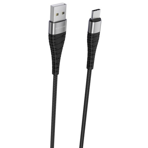 Кабель USB 2.0 A вилка - Type C 1 м Borofone BX32 Munificent 3А черный