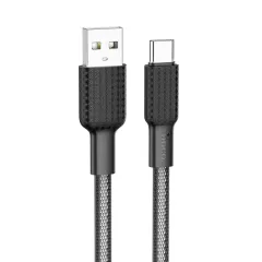 Кабель USB 2.0 A вилка - Type C 1 м HOCO X69 Black White
