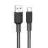 Кабель USB 2.0 A вилка - Type C 1 м HOCO X69 Black White