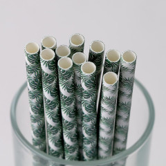 Трубочки для коктейля «Листья», набор 12 шт.(9686265)