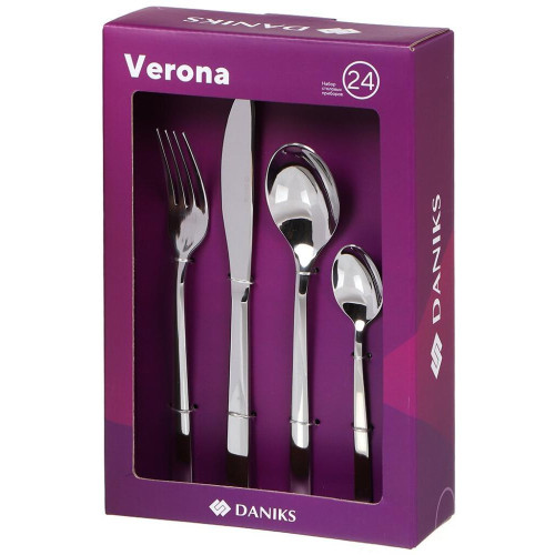 Набор столовых приборов Daniks Verona, 24пр (347169)