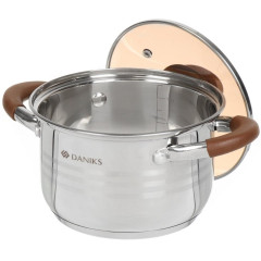 Кастрюля Daniks Веллингтон, нерж., индукция, 2 л. (GS-01415-16CA)(397628)