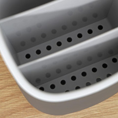 Подставка для столовых приборов Idea ИЗЛИ, пластик, 25х14,5х19 см, графит (9541908)