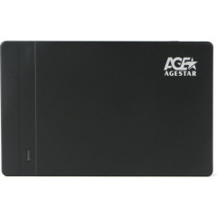 Внешний корпус AgeStar 31UB2P3C SATA USB3.2 пластик черный