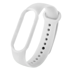 Ремешок для Mi Band 7 ZIBELINO силиконовый белый