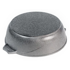 Жаровня Мечта Гранит, 30 см (35701) с крышкой, 5 л. (362477)