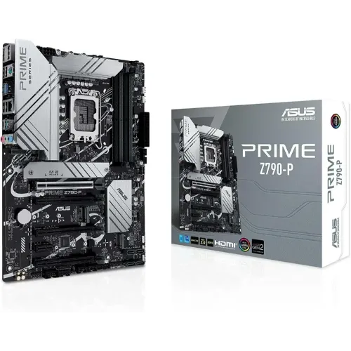 М/П SOC-1700 ASUS PRIME Z790-P Intel Z790, 4xDDR5-5600 МГц, 4xPCI-Ex16, 3xM.2, ATX