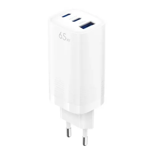 СЗУ OLMIO USB 6.0A 65W GaN QC3.0 белый