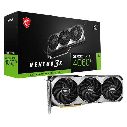 Видеокарта MSI RTX 4060 Ti 8 Gb PCI-E 4.0 Ventus 3X E 