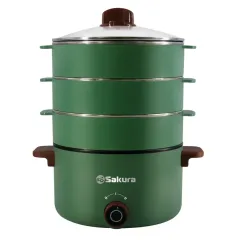 Пароварка SAKURA SA-7218GR, 8 л.