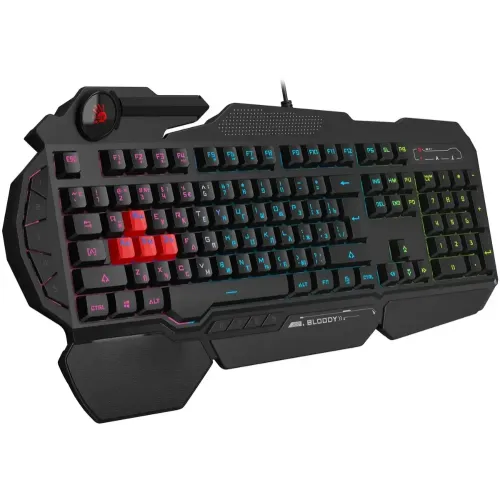 Клавиатура A4 Bloody B314 черный USB Multimedia for gamer LED