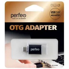 Переходник Type C - USB A розетка PERFEO PF_C3006