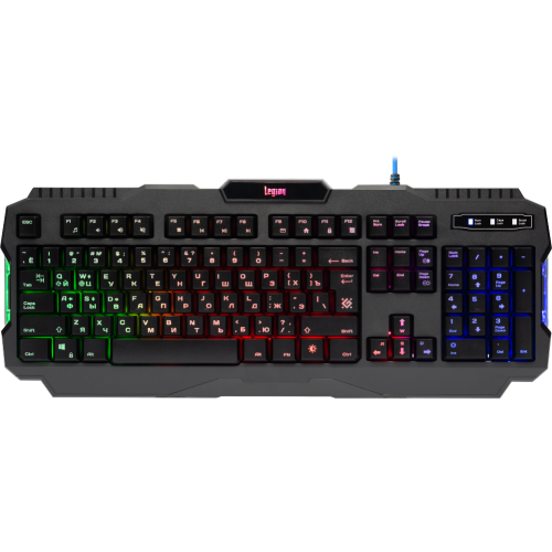 Клавиатура Defender Legion GK-010DL LED черный (*5)