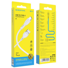 Кабель USB 2.0 Type C - Type C 1 м Borofone BX51 Triumph 3A белый