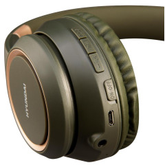 Гарнитура Bluetooth Hyundai H-HP100B т.зеленый