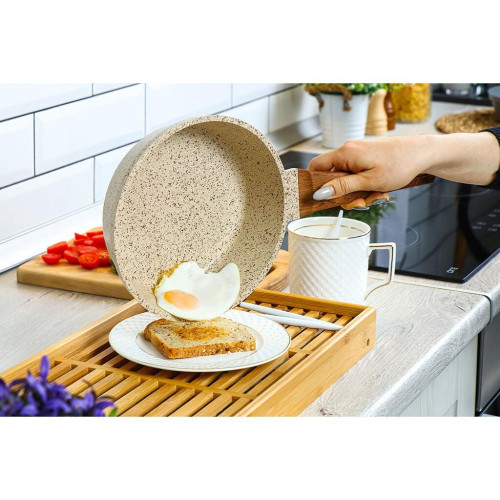 Сковорода ГУРМАН Estima бежевая ГМ2601 ЭБИ индукция 26см