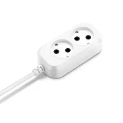 Удлинитель сетевой Buro BU-PSL2.3/W 3м (2 розетки) белый