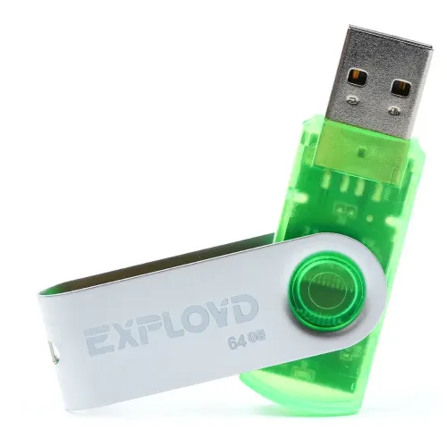 Карта USB2.0 64 GB EXPLOYD 530 зеленый