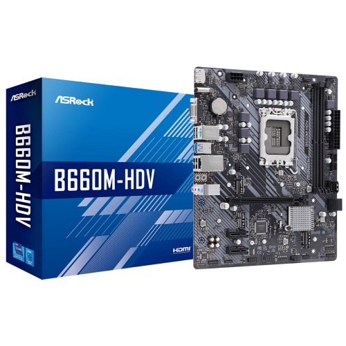 М/П SOC-1700 Asrock B660M-HDV Intel B660/2xDDR4/mATX