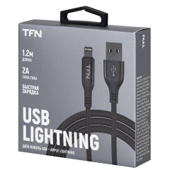 Кабель USB 3.0 A вилка - 8pin 1,2 м TFN-C-BLZ -AL1M-BK черный