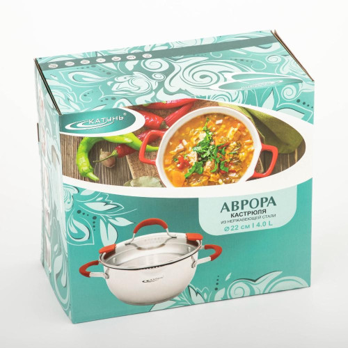 Кастрюля Катунь Аврора, нерж., индукция, 4 л. (3763320)