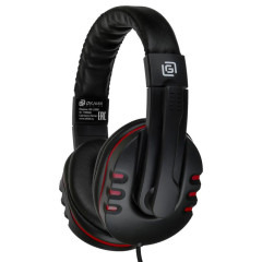 Гарнитура Oklick HS-L380G черный/красный