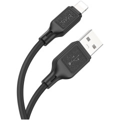 Кабель USB 2.0 A вилка - 8pin 1 м HOCO X90 силикон Black