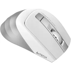 Мышь A4 Fstyler FG35S серебристый/белый оптическая (2000dpi) беспроводная USB (3but)