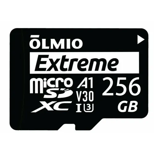 Карта micro-SD 256 GB Olmio Еxtreme UHS-I U3 V30 A1 с адаптером