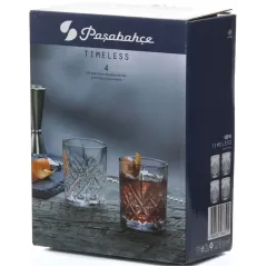 Набор бокалов для виски Pasabahce,Timeless, 205 мл, 4 шт (52810B)(61912)