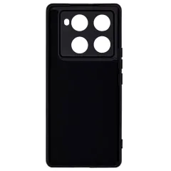Бампер Infinix Note 40 Pro ZIBELINO Soft Case черный