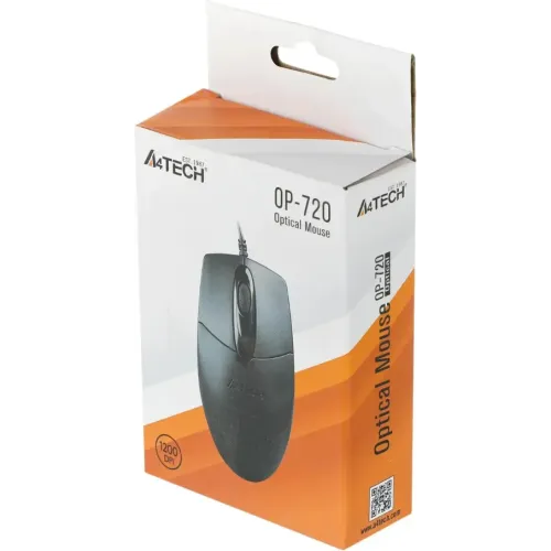 Мышь A4 OP-720 черный USB 