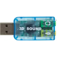 Звуковая карта USB TRUA3D (C-Media CM108) 2.0 channel out 44-48KHz (5.1 virtual channel) RTL
