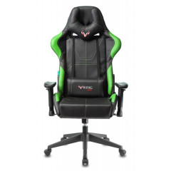 Кресло игровое Zombie VIKING 5 AERO черный/салатовый эко.кожа 