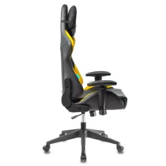 Кресло игровое Zombie VIKING 5 AERO черный/желтый эко.кожа 