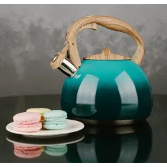 Чайник со свистком ASTIX SWK-T030, бирюзовый, 2,7 л.