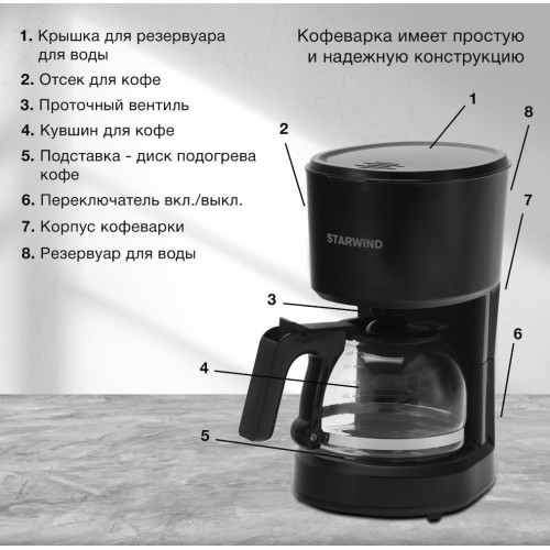 Кофеварка Starwind STD0610