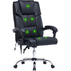 Кресло игровое Cactus CS-CHR-OC02M-BK черный эко.кожа