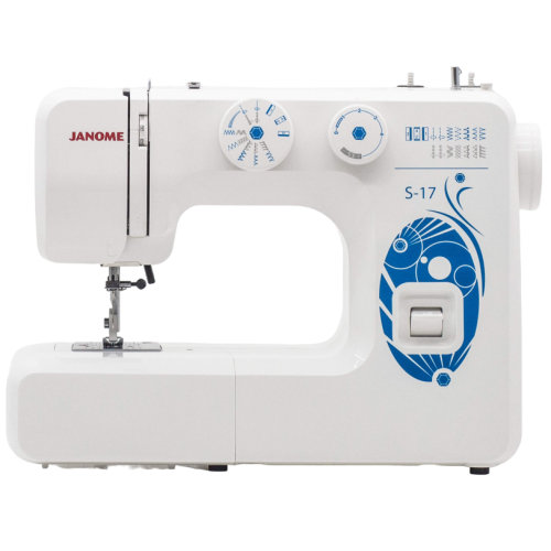 Швейная машина JANOME S-17 белый/синий