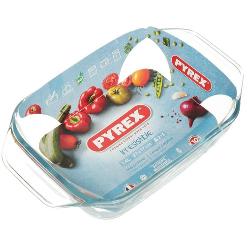 Форма для выпечки стекло Pyrex, прямоугол., 17х27 см, 1,4 л. (406B000/7046)(235905)