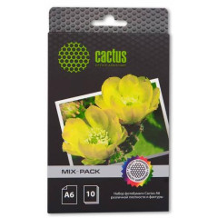 Бумага Cactus 10x15 Набор различной плотности и фактуры 10 видов 21л.