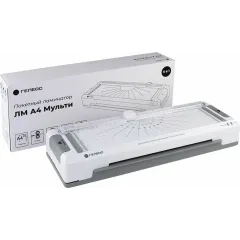 Ламинатор Heleos ЛМА4М белый/серый